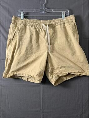 Vans Relaxed Elastic Waist Shorts Men’s Large Khaki Tan Drawstring Skateboard